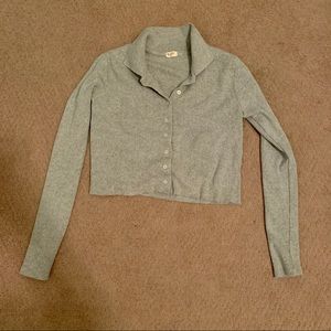 Brandy Melville button-up collared long sleeve